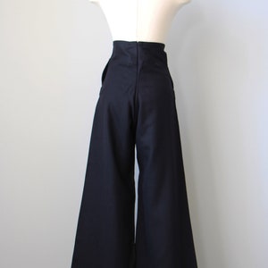 1940s Sailor Trousers Vintage Deadstock WWII Australian Navy Wool 40s Pants Mega Belled Hems in XS S M L XL Rare and Amazing image 7