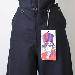 1940s Sailor Trousers Vintage Deadstock WWII Australian Navy Wool 40s Pants Mega Belled Hems in XS S M L XL Rare and Amazing image 4