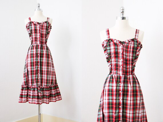 1970s Dress - Vintage 70s Prairie Dress - Darling