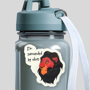 Scar Lion King sticker for Disney Cruise Fish Extender Gifts and Pixie Dusting Sticker Ideas for Lion King Birthday Invitation & Goodie Bags