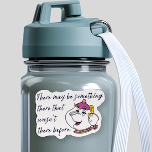 Beauty and the Beast Mrs. Potts Sticker for Fish Extender Gifts & Pixie Dusting Sticker Ideas for Door Decor Gifts Under 5 Dollars