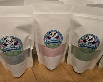 Handmade Bubbly Bath Dust – Foamy Bath Soak, Family-Friendly