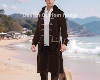Men's Pirate Frock Coat: Halloween Costume, Scottish Style