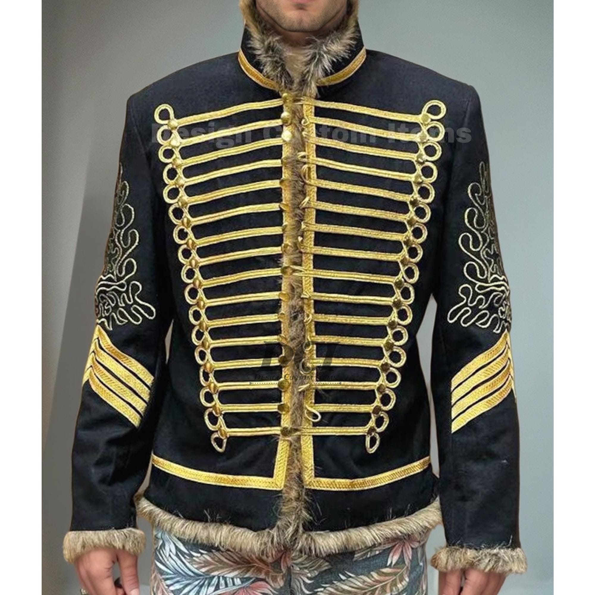 New Handmade Military Jacket Hussar Jacket British Army Coat