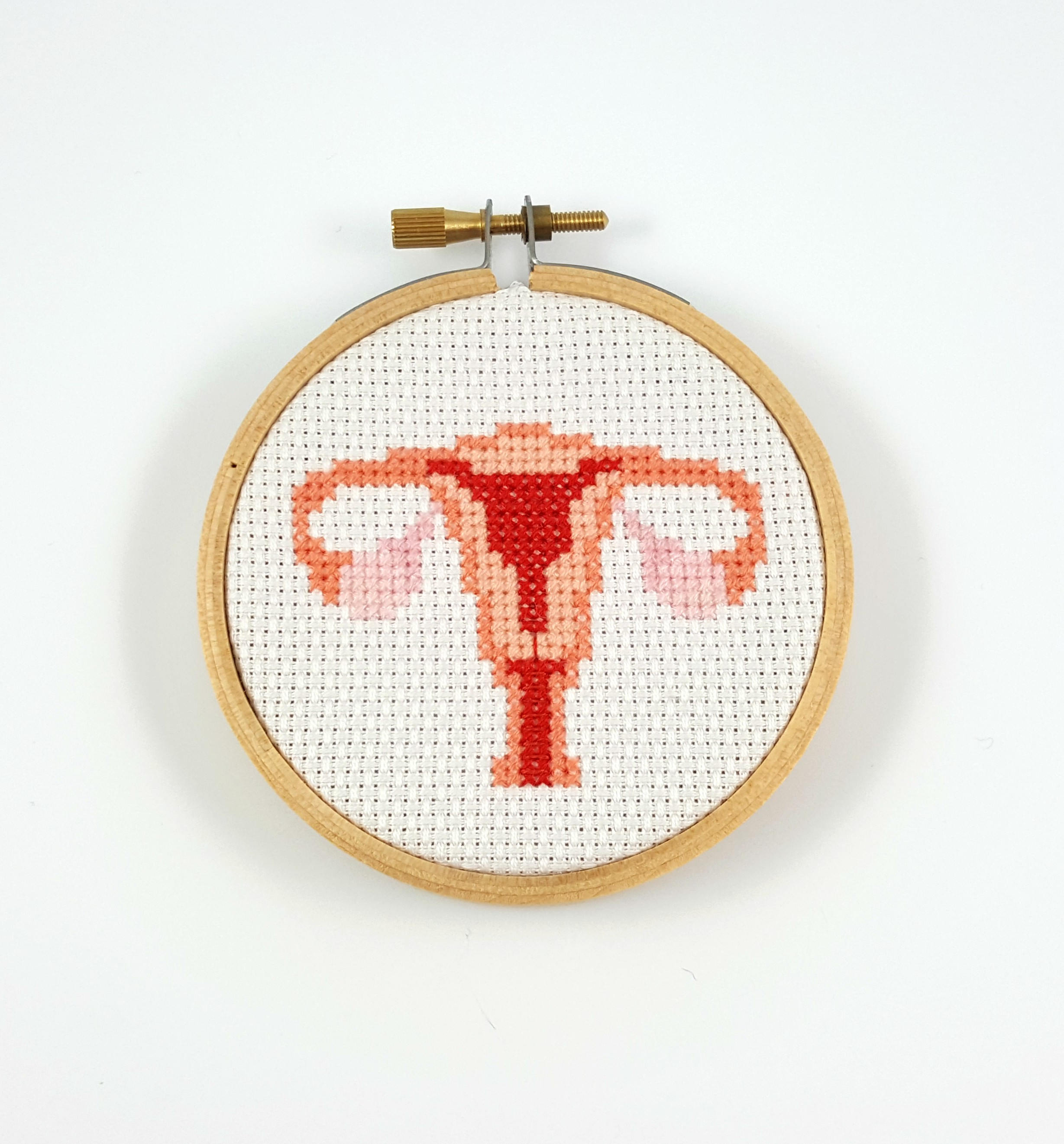 Anatomical uterus cross stitch pattern cervix pattern Etsy