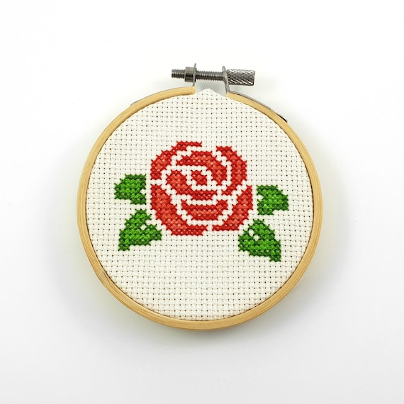 Rose Cross Stitch pattern rose pattern flower patterns | Etsy