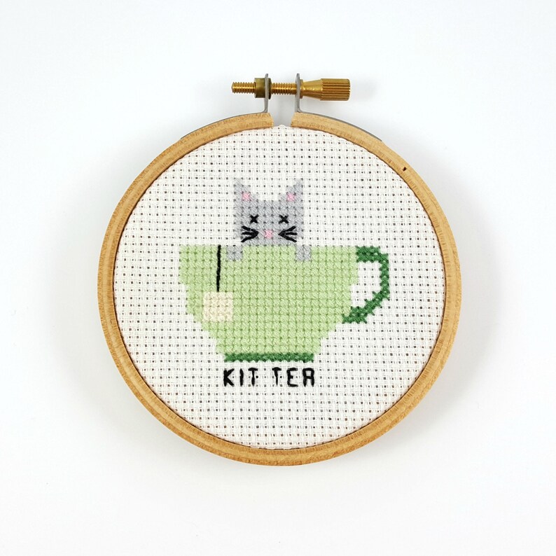 Kit Tea Cross Stitch pattern tea cross stitch tea cup cross Etsy