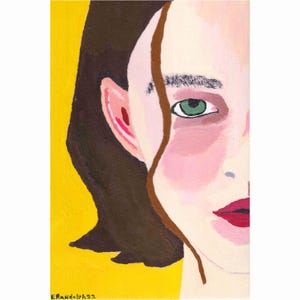 Half Portrait V | fine art print from original painting | Giclée print | contemporary | Wall Art