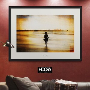 PHOTOGRAPHY Colorful and painted. The young woman on the beach. Normandy. Digital download.