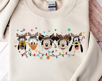 Mickey & Friends Christmas Sweatshirt, Disney Christmas Tee, Mickey’s Very Merry Christmas Party Shirt, Disneyland Xmas Family Holiday Shirt