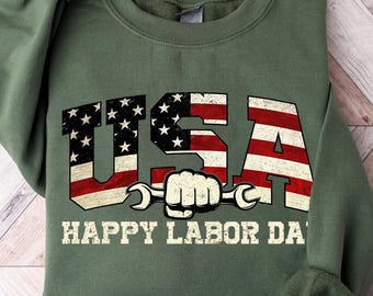Happy Labor Day Shirt: Patriotic Worker Celebration Tee