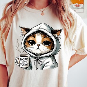 Nope Not Today T-Shirt | Cute Black Cat Shirt | Cat Mom Sweatshirt | Funny Women’s Cat Lover Tee | Gift for Cat Lovers

Nope Not Today Cat Shirt – Cute Black Cat Mom T-Shirt or Sweatshirt with Funny Saying for Cat Lovers