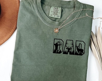 Custome Dad Shirt, Deer Hunting Dad shirt, Gift for Hunter, Hunting T-Shirt, Funny Husband Shirts, Father's Day Shirt, Personalized Dad Est