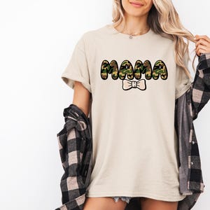 Camo Bow Shirt, Hunters Wife Sweatshirt, Camo mama sweatshirt, Camo Mama Duck Hunting Sweatshirt, Duck Hunting,Gift for Mom Shirt, Mom Shirt