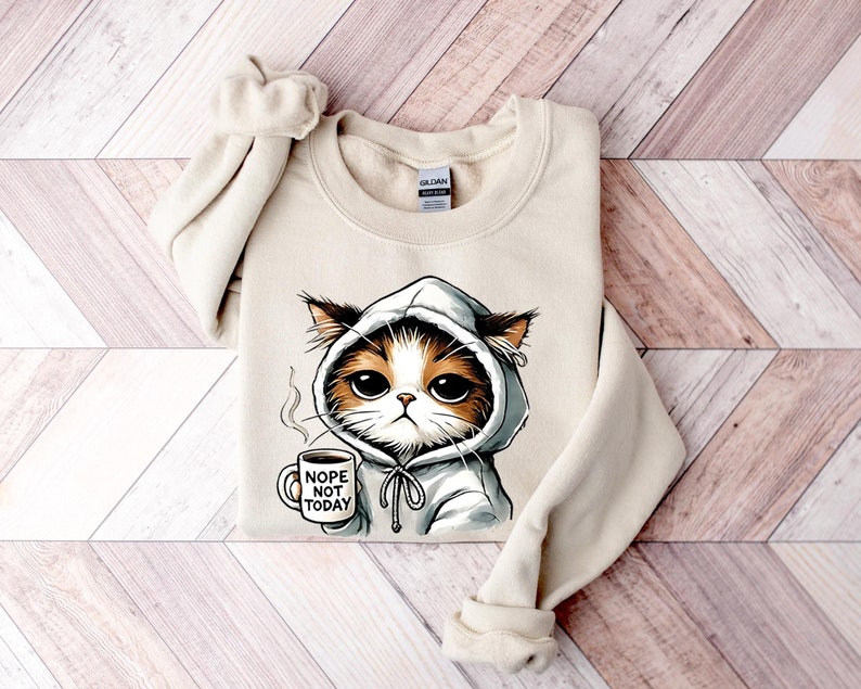 Nope Not Today T-Shirt | Cute Black Cat Shirt | Cat Mom Sweatshirt | Funny Women’s Cat Lover Tee | Gift for Cat Lovers

Nope Not Today Cat Shirt – Cute Black Cat Mom T-Shirt or Sweatshirt with Funny Saying for Cat Lovers