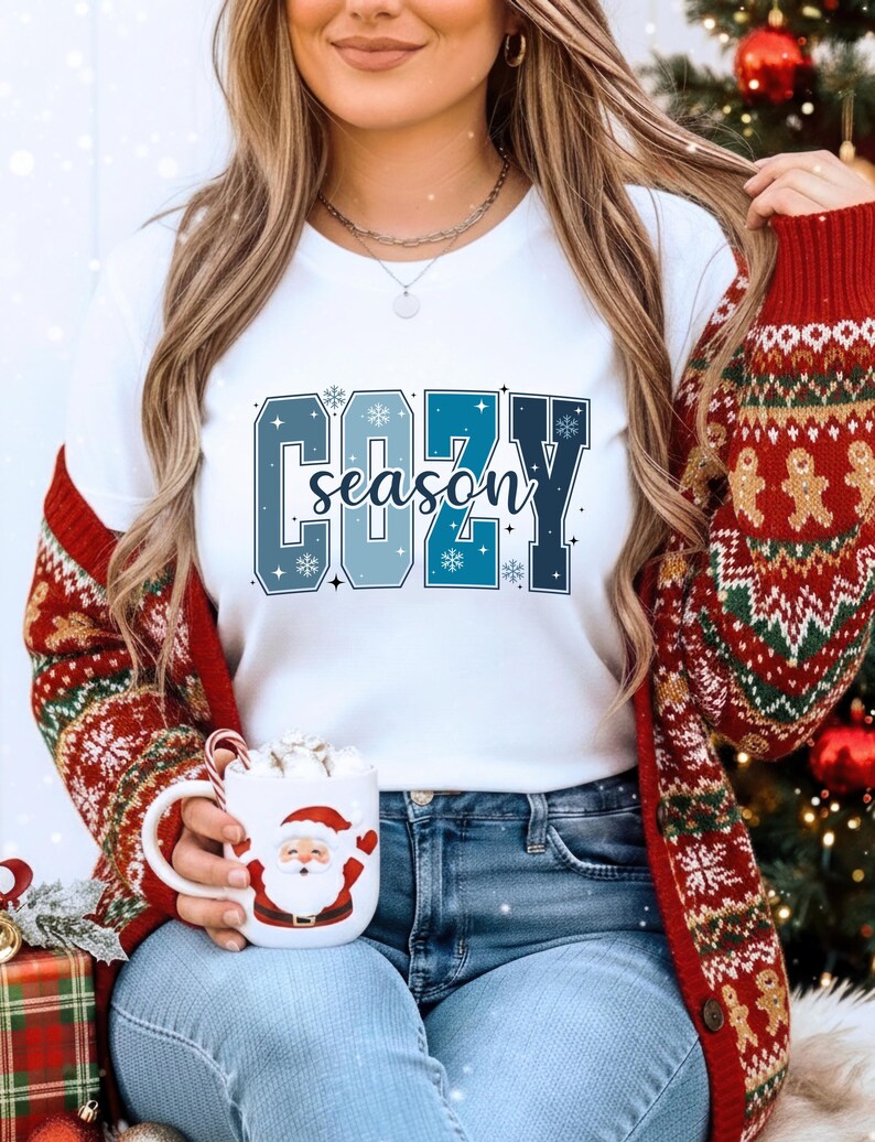 Cozy Season Sweatshirt, Cozy Comfy Sweater, Women Fall Sweater, Autumn Sweatshirt, Women's Sweater, Gift for Mom, Trendy Winter Sweatshirt image 12
