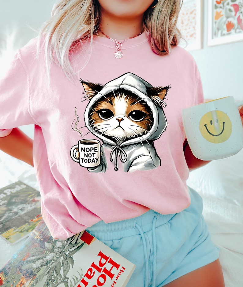 Nope Not Today T-Shirt | Cute Black Cat Shirt | Cat Mom Sweatshirt | Funny Women’s Cat Lover Tee | Gift for Cat Lovers

Nope Not Today Cat Shirt – Cute Black Cat Mom T-Shirt or Sweatshirt with Funny Saying for Cat Lovers