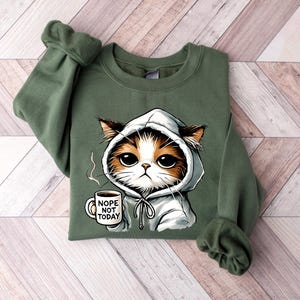 Nope Not Today T-Shirt | Cute Black Cat Shirt | Cat Mom Sweatshirt | Funny Women’s Cat Lover Tee | Gift for Cat Lovers

Nope Not Today Cat Shirt – Cute Black Cat Mom T-Shirt or Sweatshirt with Funny Saying for Cat Lovers