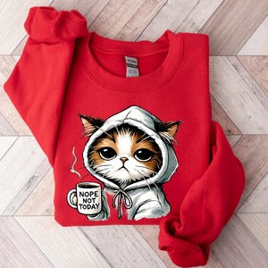Nope Not Today T-Shirt | Cute Black Cat Shirt | Cat Mom Sweatshirt | Funny Women’s Cat Lover Tee | Gift for Cat Lovers

Nope Not Today Cat Shirt – Cute Black Cat Mom T-Shirt or Sweatshirt with Funny Saying for Cat Lovers