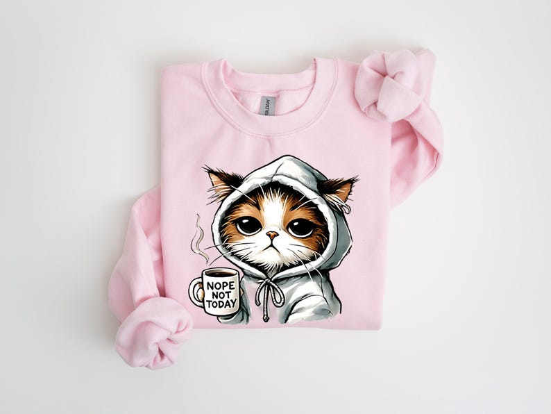 Nope Not Today T-Shirt | Cute Black Cat Shirt | Cat Mom Sweatshirt | Funny Women’s Cat Lover Tee | Gift for Cat Lovers

Nope Not Today Cat Shirt – Cute Black Cat Mom T-Shirt or Sweatshirt with Funny Saying for Cat Lovers