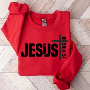 Jesus is King Shirt Jesus is King Tshirt Christian Merch Bible Verse Shirt Christian Streetwear Faith Based Apparel Religious Apparel Gifts