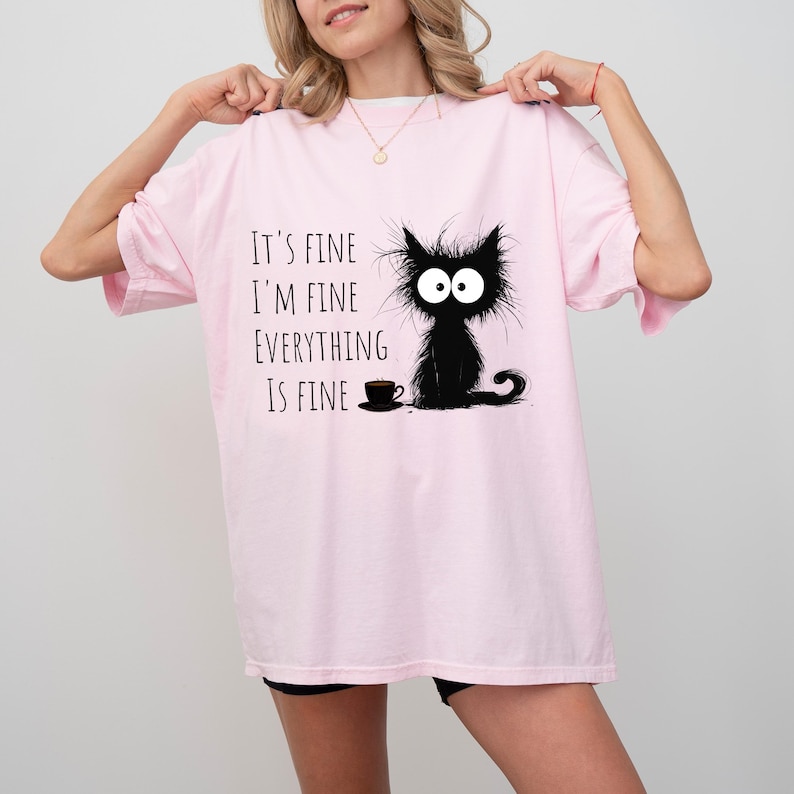 Grumpy Cat Tee | It’s Fine I’m Fine Everything is Fine Shirt | Cute Cat Sweatshirt | Funny Women’s Shirt | Cat Mom Gift | Cat Lover Pullover

Grumpy Cat “It’s Fine I’m Fine Everything is Fine” Shirt – Funny Cat Mom Sweatshirt for Women