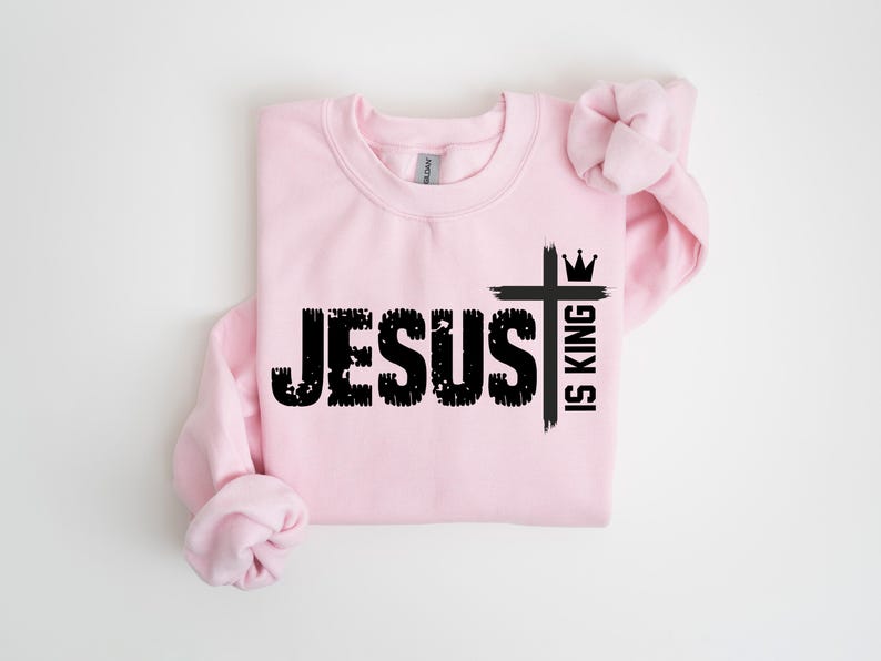 Jesus is King Shirt Jesus is King Tshirt Christian Merch Bible Verse Shirt Christian Streetwear Faith Based Apparel Religious Apparel Gifts