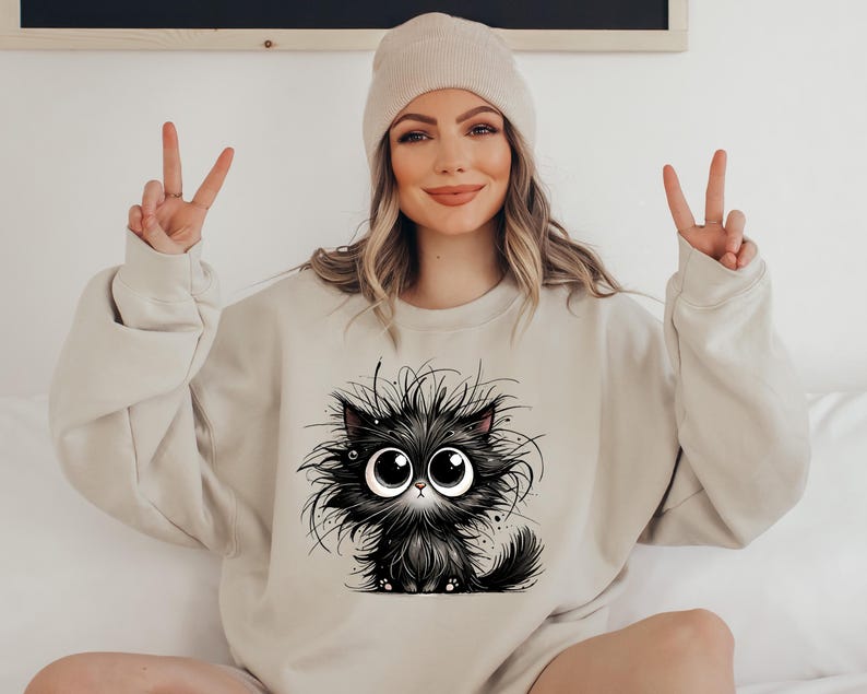 Cute Cat shirt ,Cat Sweatshirt,Black Cat Shirt, Cat Mom Shirt, Cat Tee, Cat Lover Shirt, Animal Lover Tee, Cat Lovers Tee, Gift for Mom