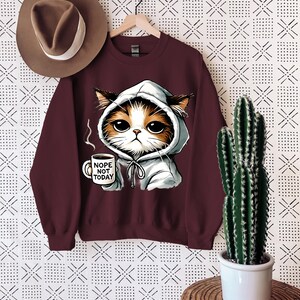 Nope Not Today T-Shirt | Cute Black Cat Shirt | Cat Mom Sweatshirt | Funny Women’s Cat Lover Tee | Gift for Cat Lovers

Nope Not Today Cat Shirt – Cute Black Cat Mom T-Shirt or Sweatshirt with Funny Saying for Cat Lovers