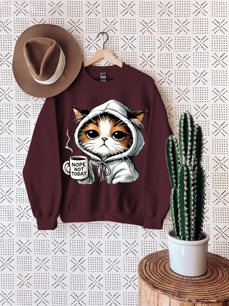 Nope Not Today T-Shirt | Cute Black Cat Shirt | Cat Mom Sweatshirt | Funny Women’s Cat Lover Tee | Gift for Cat Lovers

Nope Not Today Cat Shirt – Cute Black Cat Mom T-Shirt or Sweatshirt with Funny Saying for Cat Lovers
