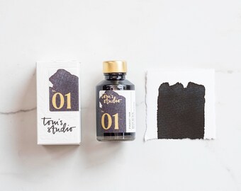 Tom's Studio - Fountain Pen Ink - Deep Black