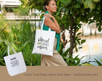 Proud Softball Mom Tote