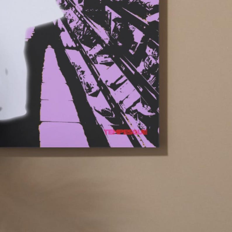 Konstig väggkonstposter, sarkastisk terapikonst för övertänkare, konceptuellt uttalandetryck, existentiella tankar i snabbköpet, tempesk bild 8
