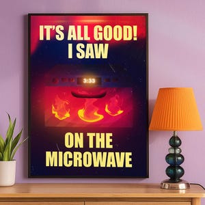 It’s All Good Poster – Funny Angel Number Wall Art, 333 Meme Digital Print for Modern Home or Office Decor