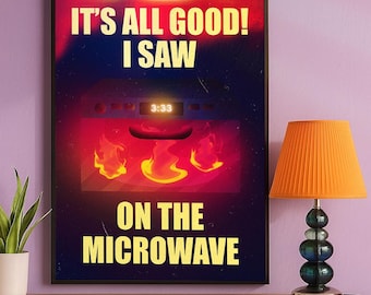 It’s All Good Poster – Funny Angel Number Wall Art, 333 Meme Digital Print for Modern Home or Office Decor