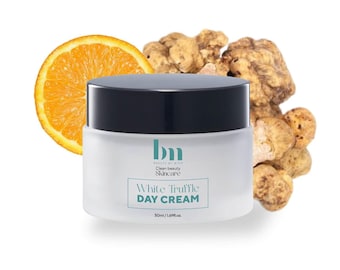 White Truffle Day Cream for Face – Brightening, Non-Greasy Morning Moisturizer with Vitamin C & Hydration