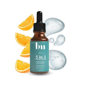 5-in-1 Facial Serum with Vitamin C, Hyaluronic Acid & Niacinamide | Anti-Aging, Hydrating, Pore Minimizing Serum | For All Skin Types