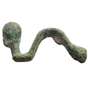 Ancient Celtiberian (Celtic) or Roman brooch (fibula) from an old collection of Iberian items