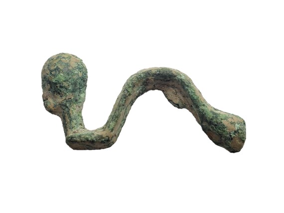 Ancient Celtiberian (Celtic) or Roman brooch (fibula) from an old collection of Iberian items