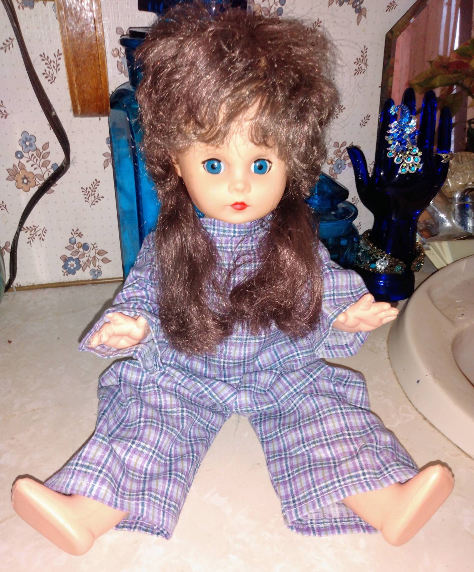 Vintage Plastic Doll Sleep Eyes Etsy