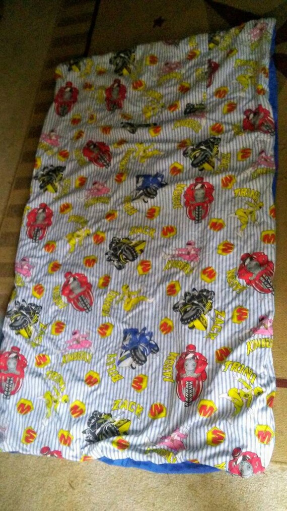 Vintage Power Rangers Blanket Comforter Etsy