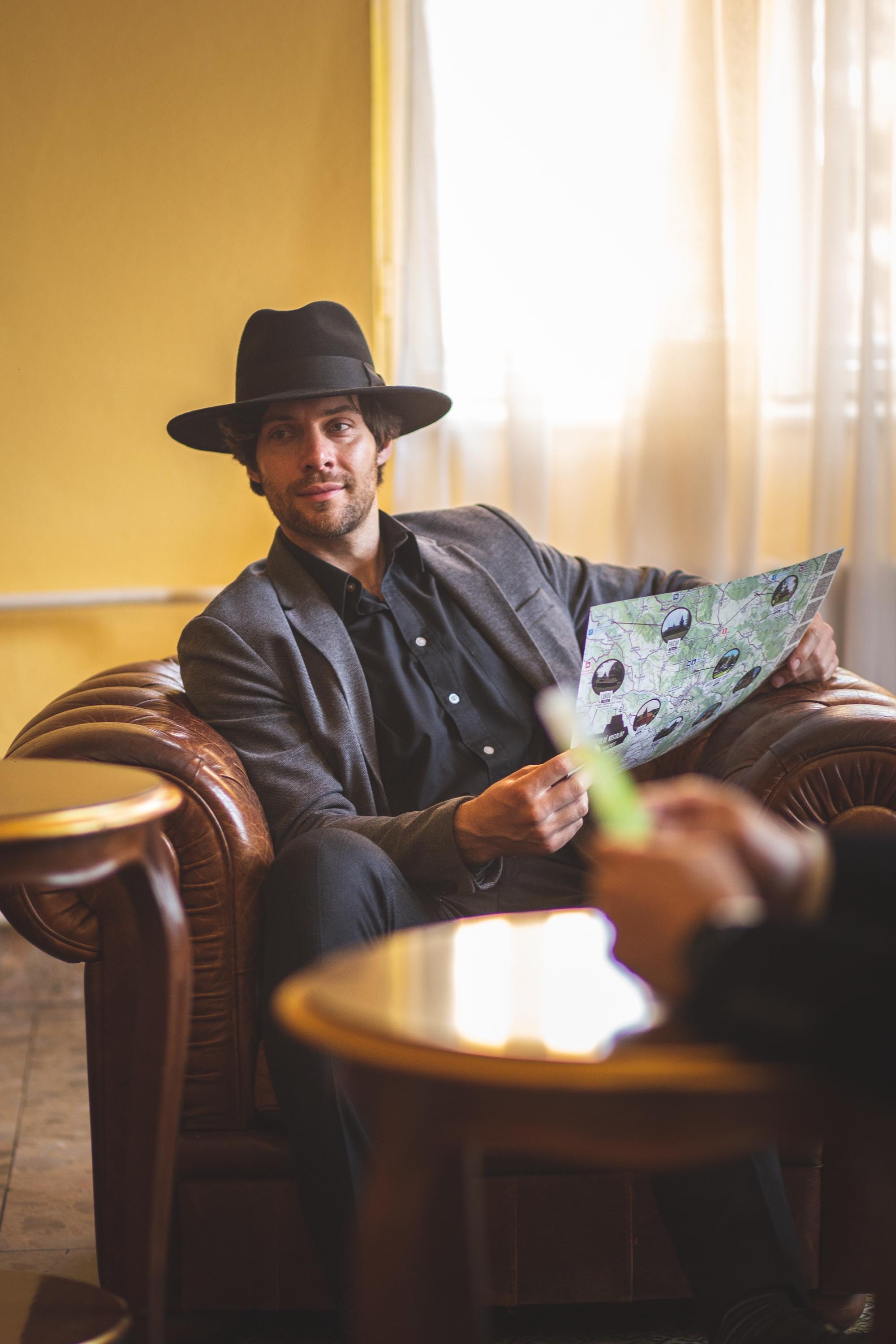 ADVENTURER men's fedora wool felt hat