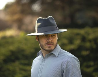Herenfedora, wolvilten hoed, elegante hoed voor hem, ADVENTURER