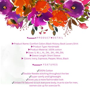 Camiseta para amantes de los libros sobre historia afroamericana. Honrando el pasado e inspirando el futuro. Camiseta Juneteenth. Orgullo afroamericano. Regalo de historia afroamericana. imagen 7