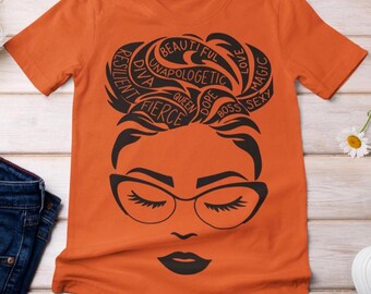Camiseta con colores cómodos para mujeres empoderadas: camiseta gráfica feminista