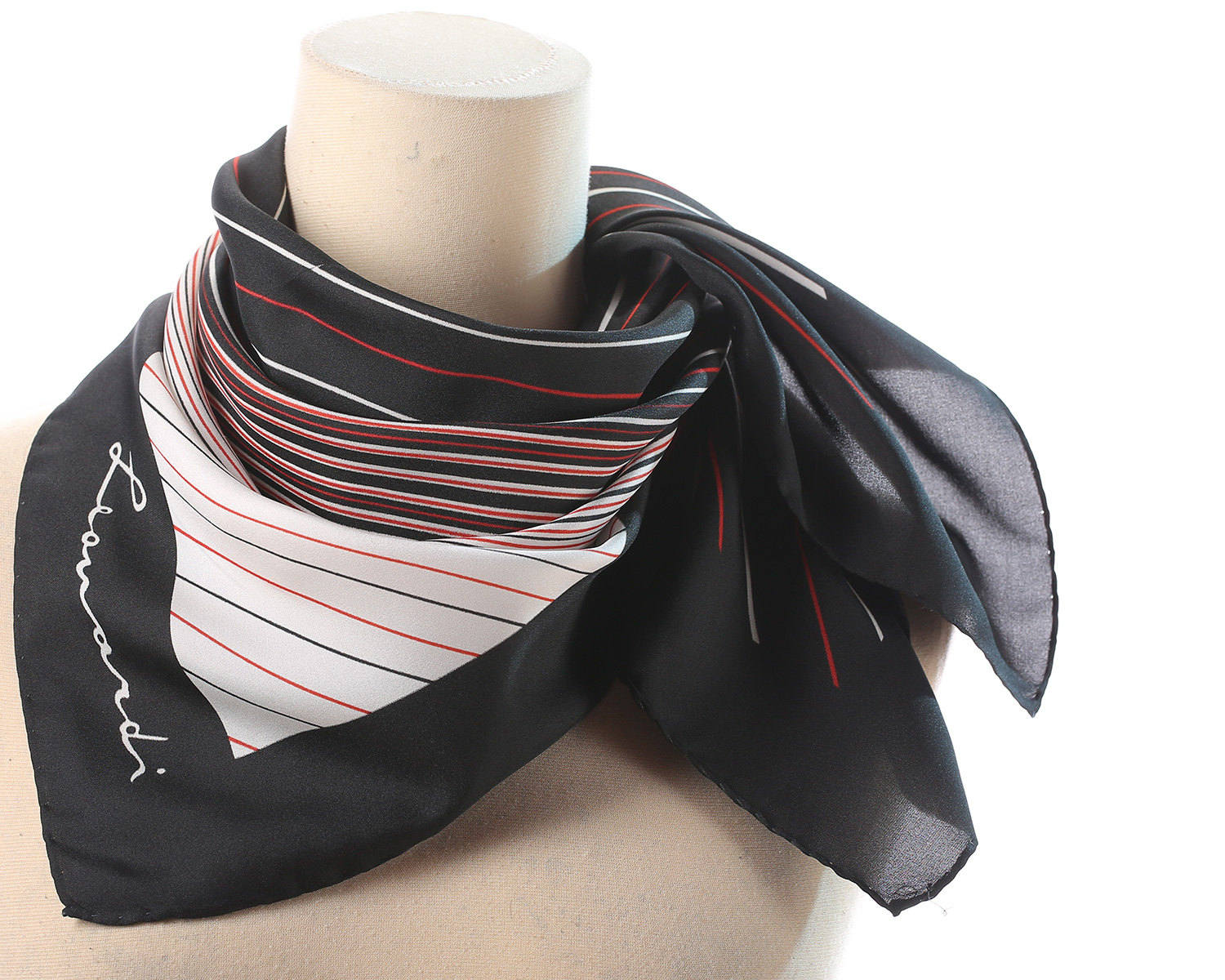 black stripe scarf