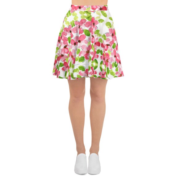 Floral Skater Skirt Fashion Skirts Original Fashion Skirt Etsy