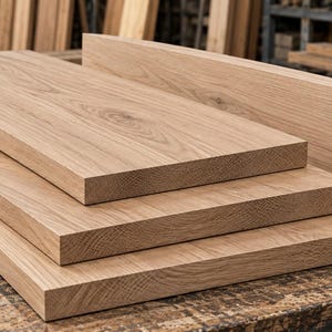 Eichenbrett Massiv 2 cm stark | Wunschmaß | individuell | milimetergenau | Eichenplatte, kein Leimholz, ausschließlich Vollholz