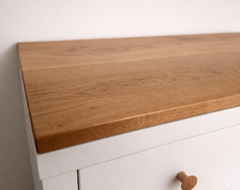 Oak wood panel for your IKEA KALLAX 1-4 unit | Top panel | Solid wood panel for your KALLAX shelf | Natural or oiled