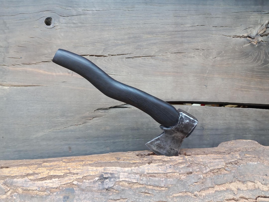 Old Rustic Axe With Black Bog Oak Handle - Etsy